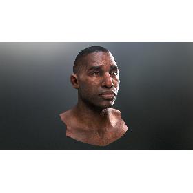 3D Head_(Black Male)